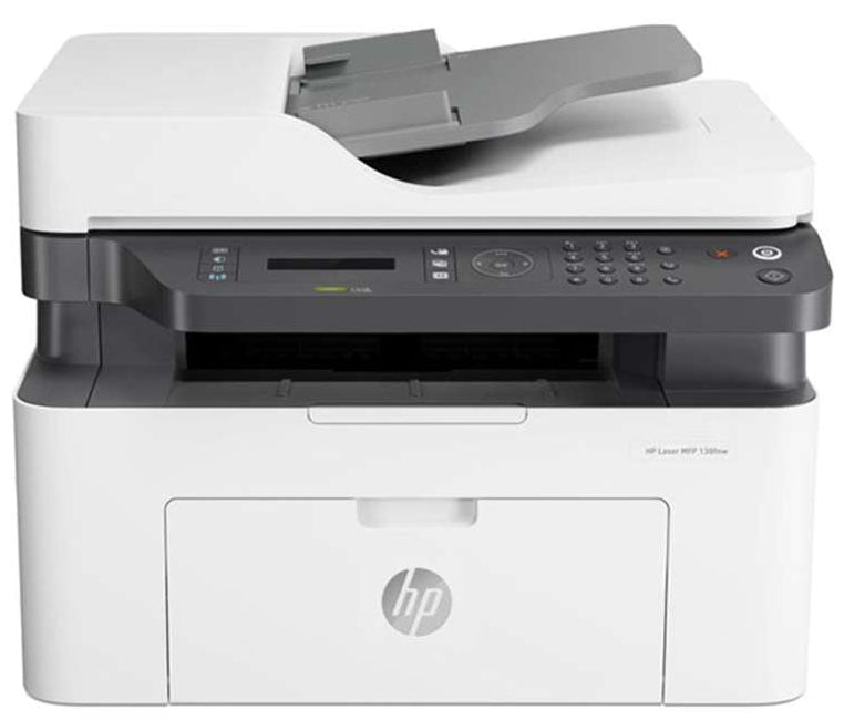 HP LaserJet MFP m137fnw Mono Printer White - 4ZB84A