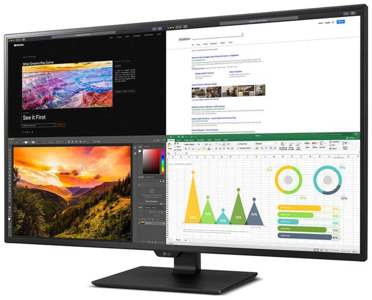 LG 43 Inch 4K UHD IPS USB-C HDR 10 Monitor 43UN700-B