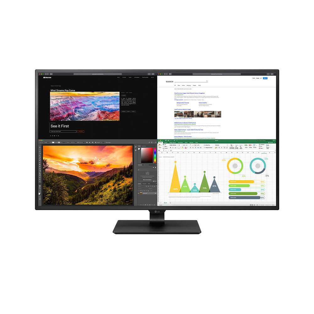 LG 43 Inch 4K UHD IPS USB-C HDR 10 Monitor 43UN700-B