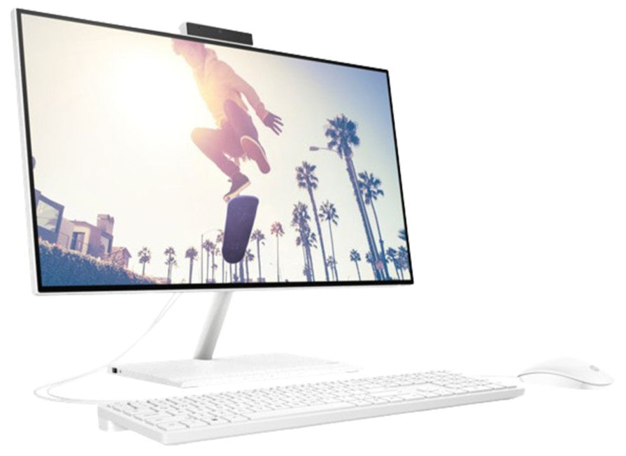 HP AIO 24-CB1025NH i5-1235U 8GB RAM 512 SSD M.2 NVMe 23.8 Inch display DOS White