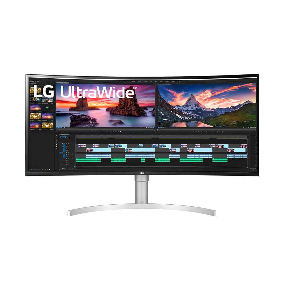 LG 38 Inch UltraWide QHD+ IPS Curved Monitor with Thunderbolt 3 Connectivity 38WN95C-W