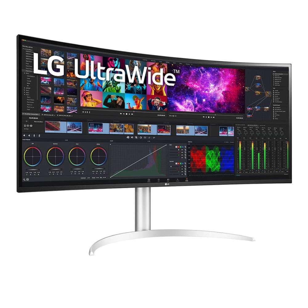 LG Curved UltraWide 40 Inch WUHD Nano IPS Monitor with Thunderbolt 4 Connectivity, 40WP95C-W