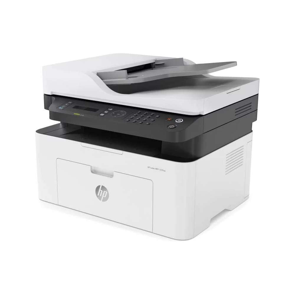 HP LaserJet MFP m137fnw Mono Printer White - 4ZB84A