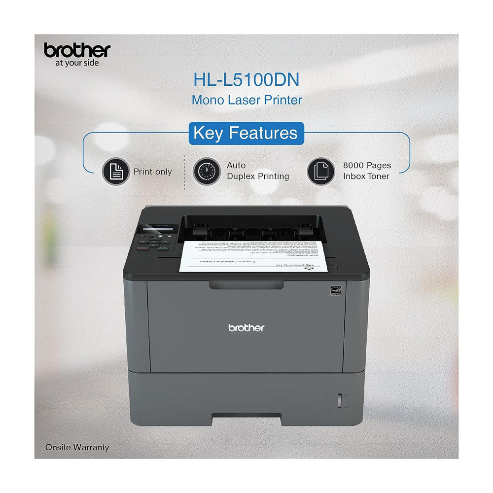 Brother Professional Mono Laser Printer, HL-L5210DN