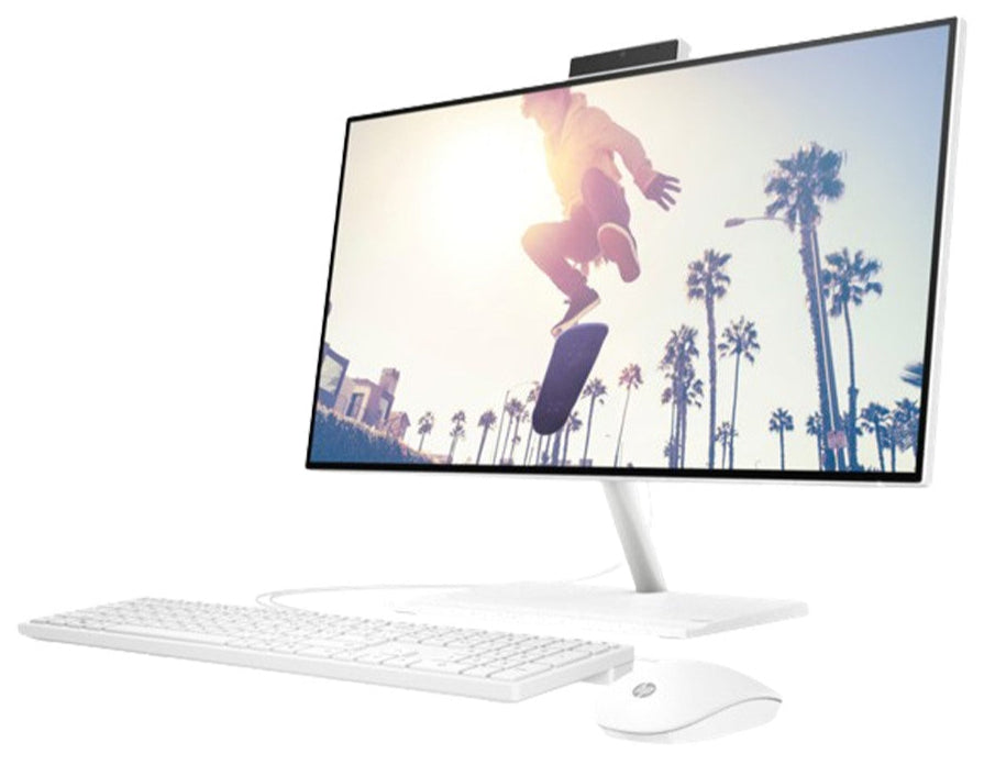 HP AIO 24-CB1025NH i5-1235U 8GB RAM 512 SSD M.2 NVMe 23.8 Inch display DOS White