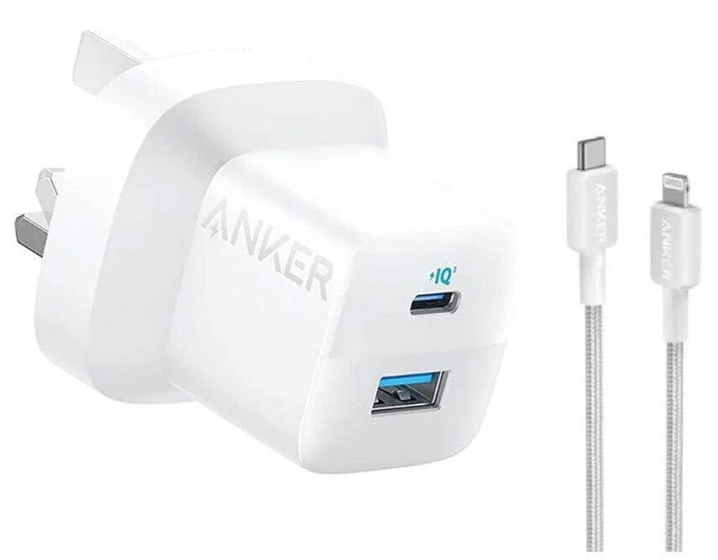 Anker 323 Charger With 310 USB-C to Lightning Cable (33W, 3 ft)